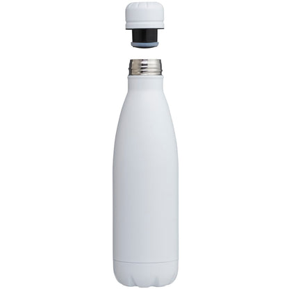 Front View of White Copper Vacuum Insulated Bottle 17oz