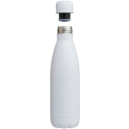 Front View of White Copper Vacuum Insulated Bottle 17oz
