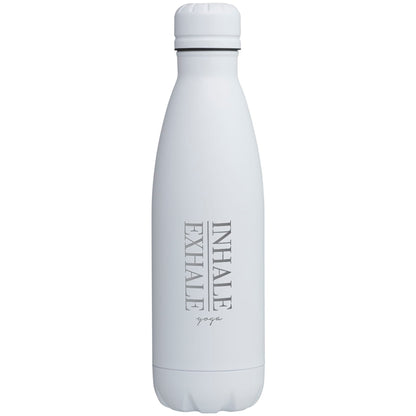 Front View of White Copper Vacuum Insulated Bottle 17oz