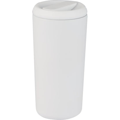 Front View of White Drake Eco-Friendly Vacuum Insulated  Tumbler 16oz plain
