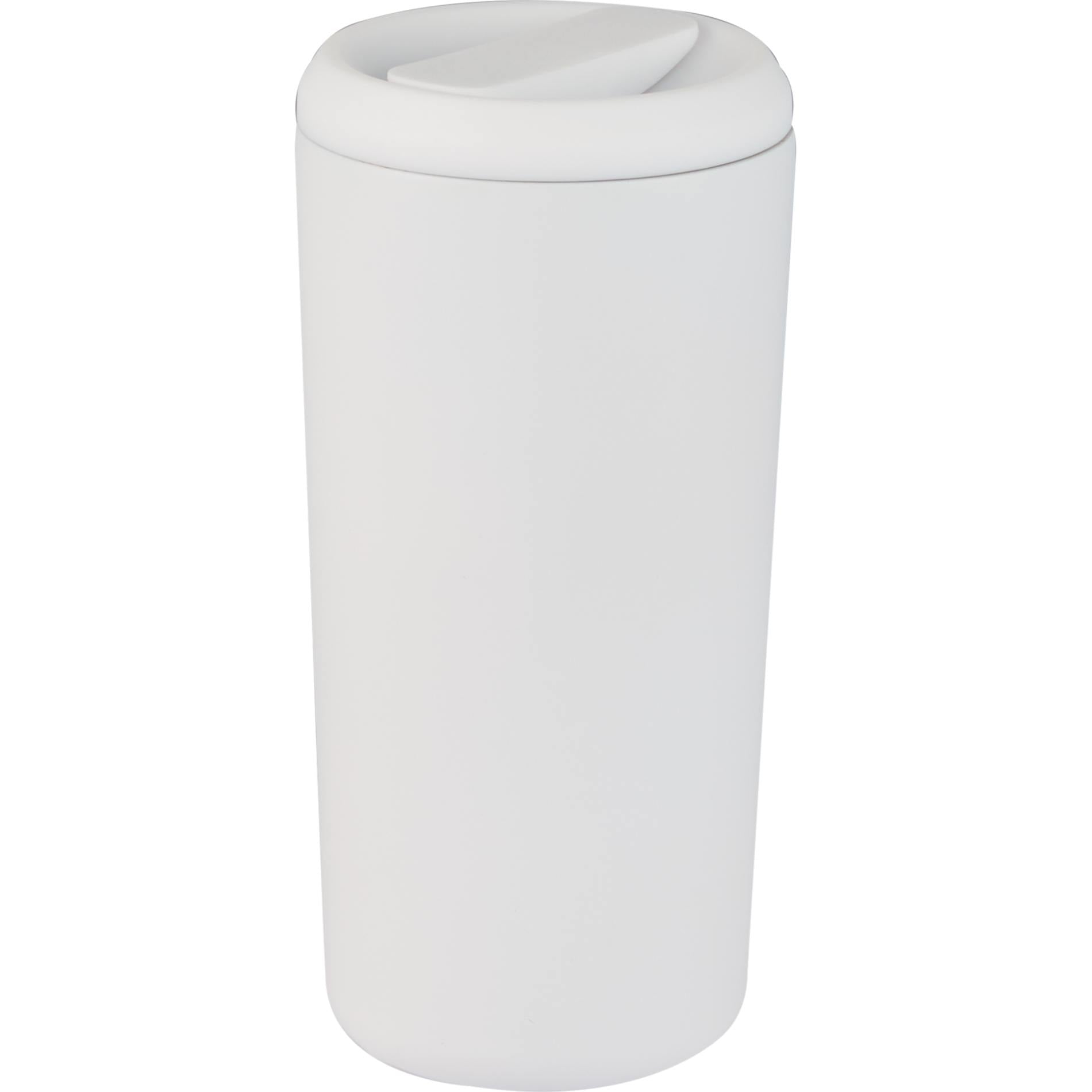 Front View of White Drake Eco-Friendly Vacuum Insulated  Tumbler 16oz plain
