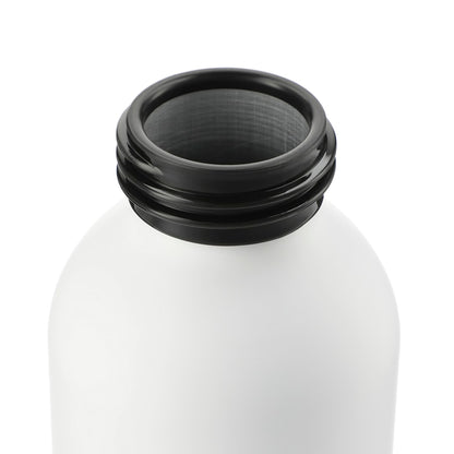 Front View of White FSC®100% Bamboo lid Ryze 22oz Aluminum Bottle