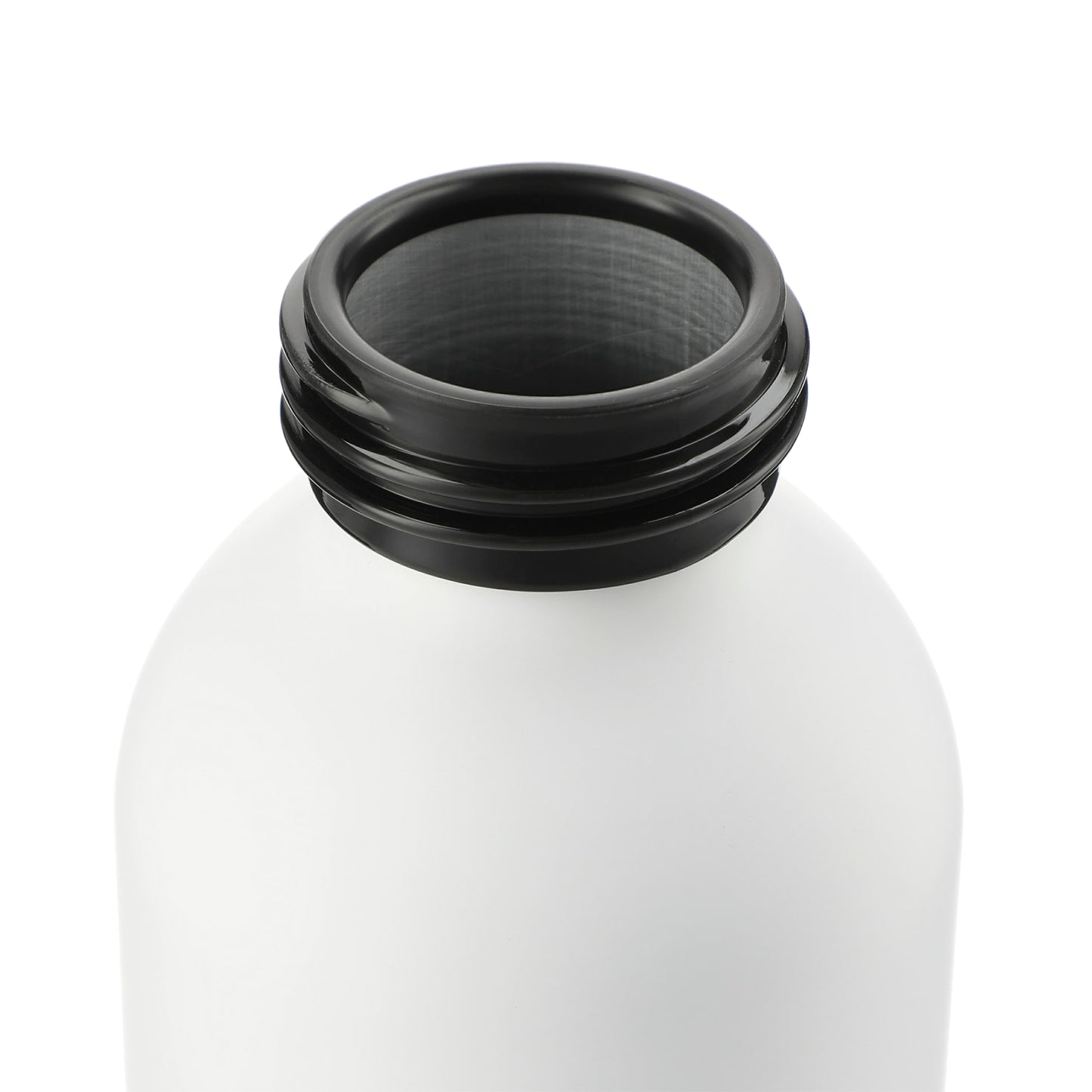 Front View of White FSC®100% Bamboo lid Ryze 22oz Aluminum Bottle