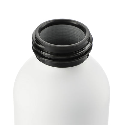 Front View of White FSC®100% Bamboo lid Ryze 22oz Aluminum Bottle