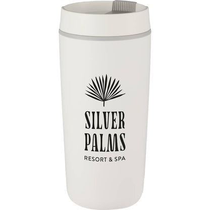 Front View of White Grande 16oz Recycled Tumbler