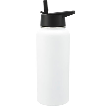 Front View of White Highland 3-in-1 Copper Vacuum Bottle Kit 32oz plain
