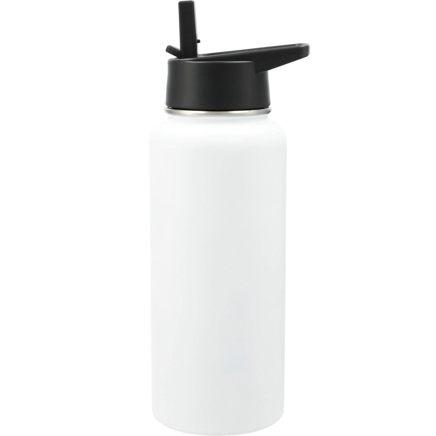Front View of White Highland 3-in-1 Copper Vacuum Bottle Kit 32oz plain