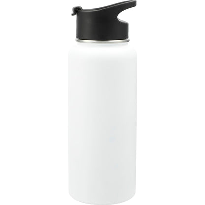 Front View of White Highland 3-in-1 Copper Vacuum Bottle Kit 32oz plain