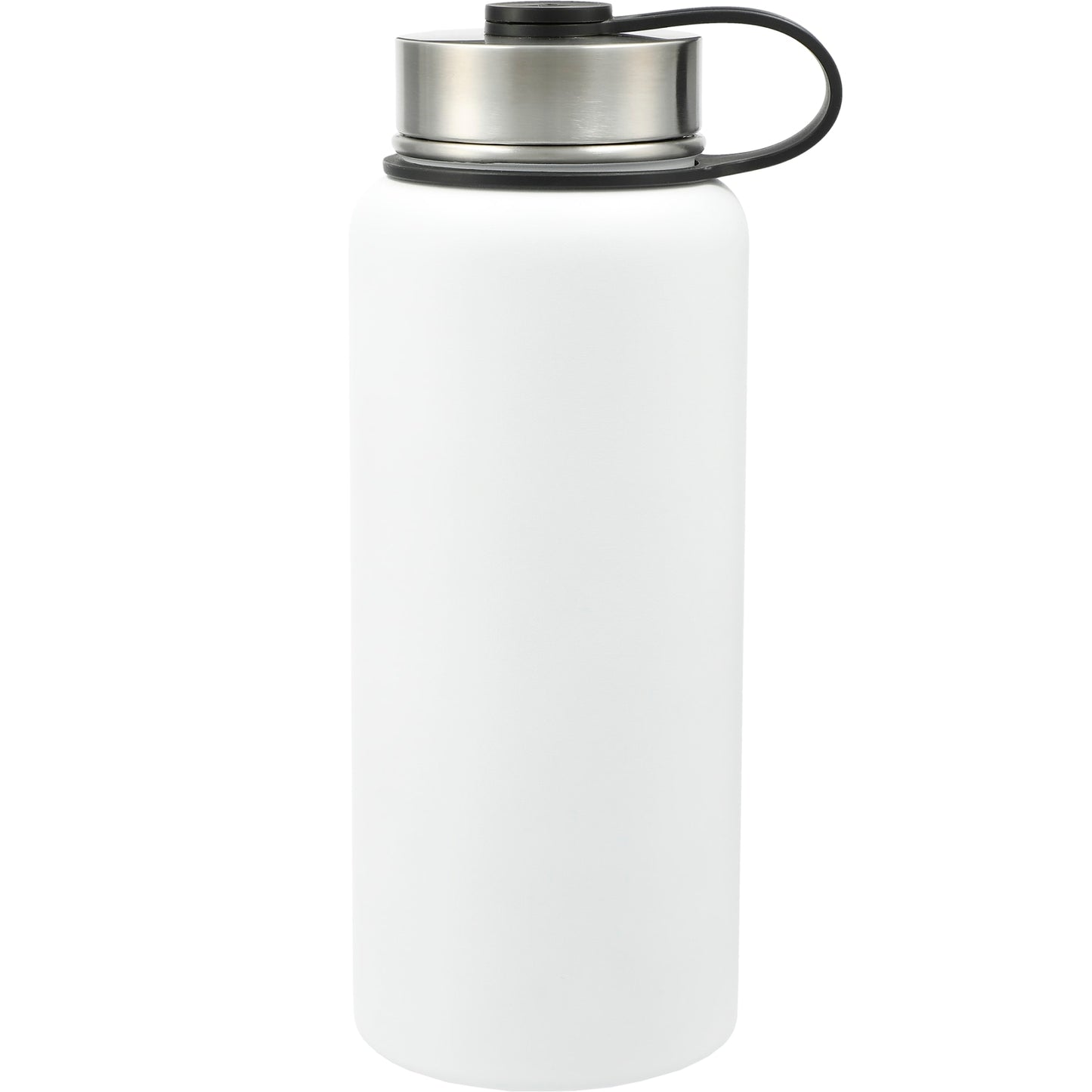Front View of White Highland 3-in-1 Copper Vacuum Bottle Kit 32oz plain