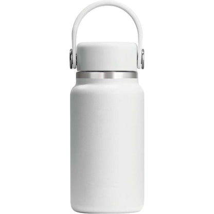Front View of White Hydro Flask® Micro Hydro Bottle 200ml plain