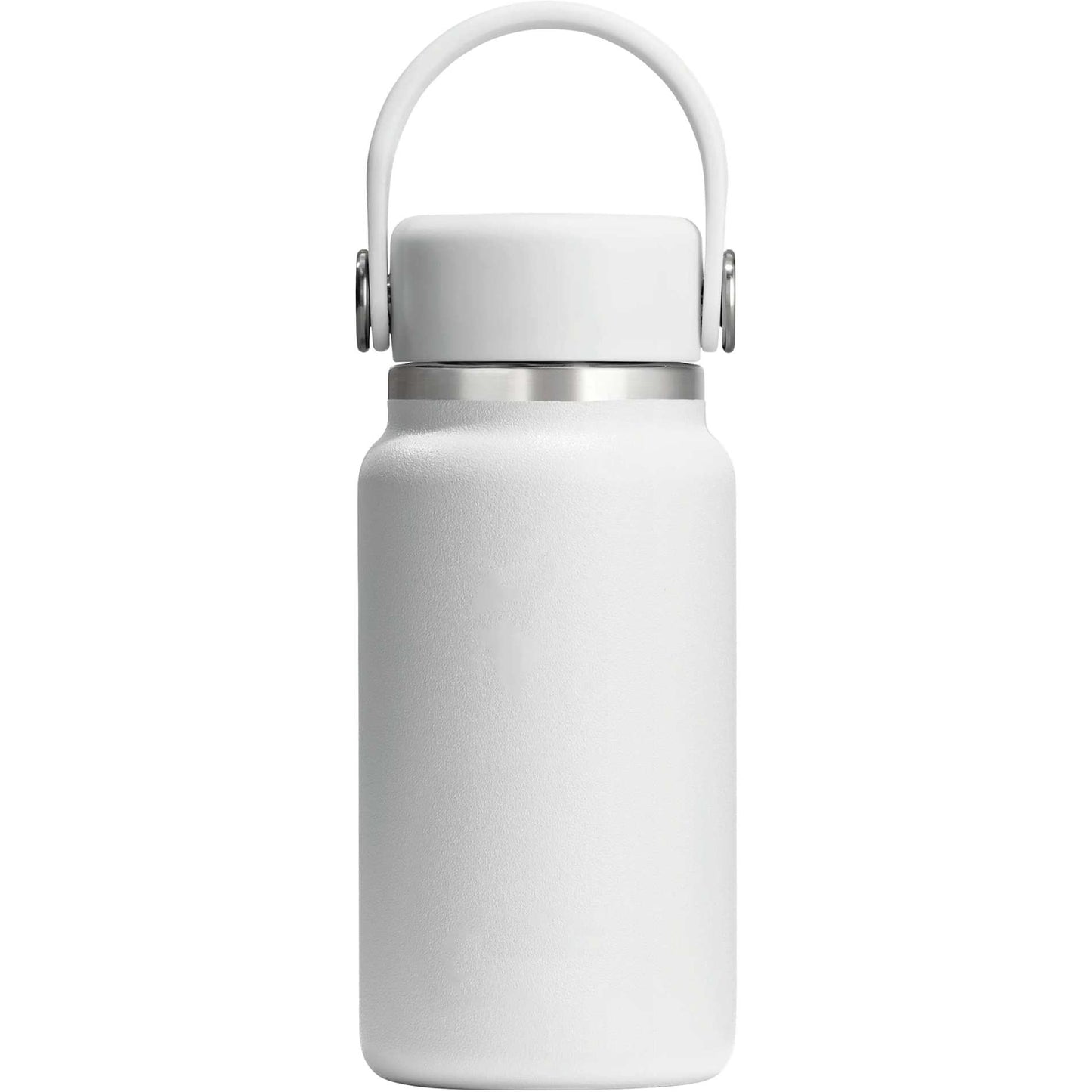 Front View of White Hydro Flask® Micro Hydro Bottle 200ml plain