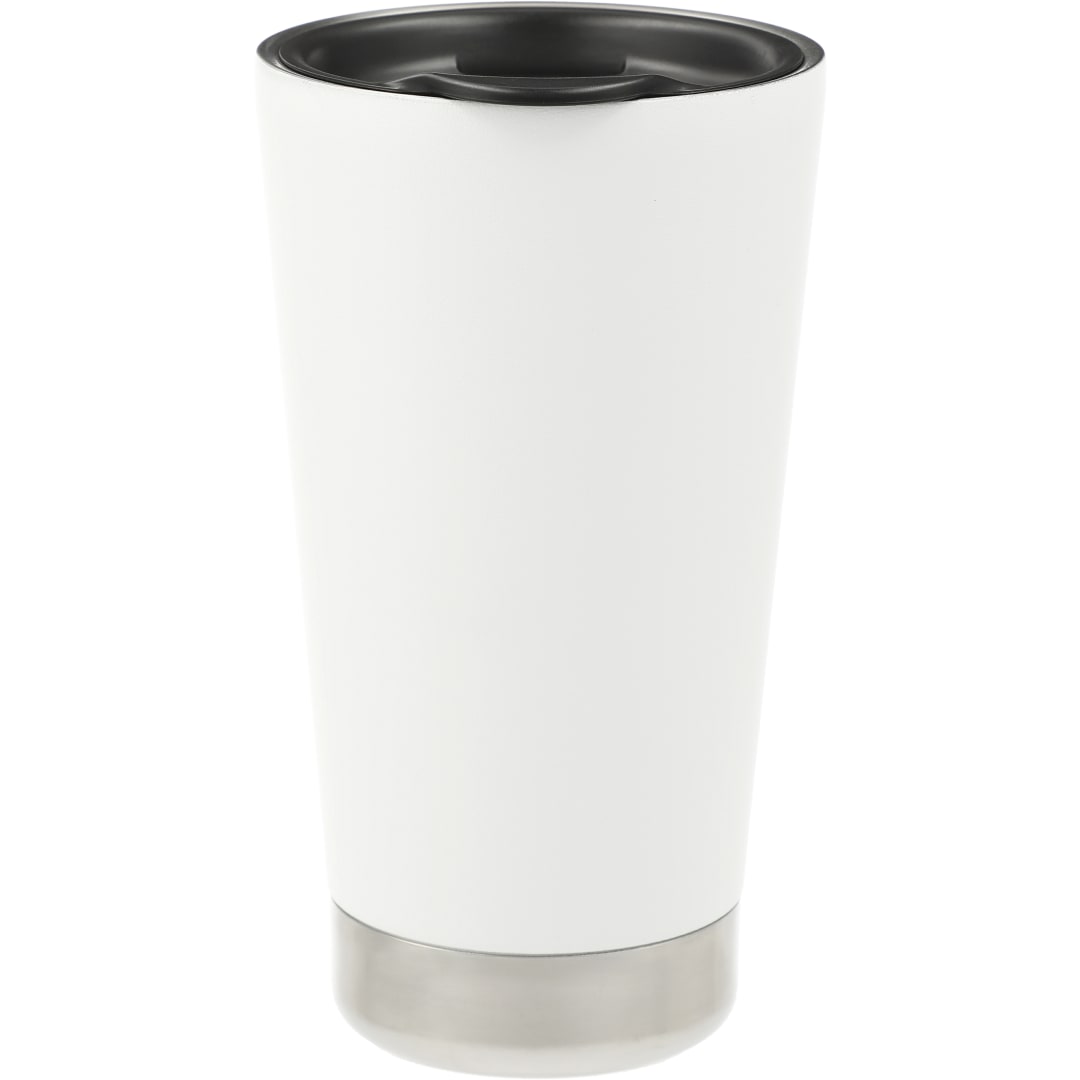 Front View of White Klean Kanteen Eco Insulated Tumbler 16oz plain