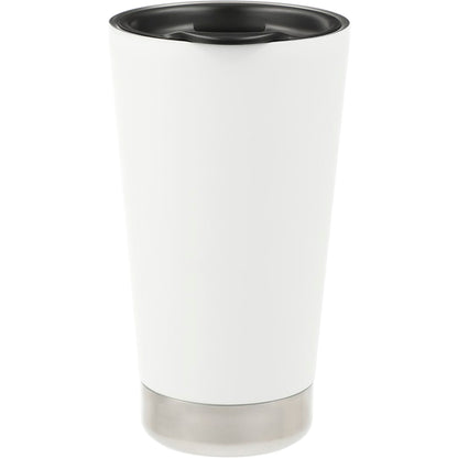 Front View of White Klean Kanteen Eco Insulated Tumbler 16oz plain