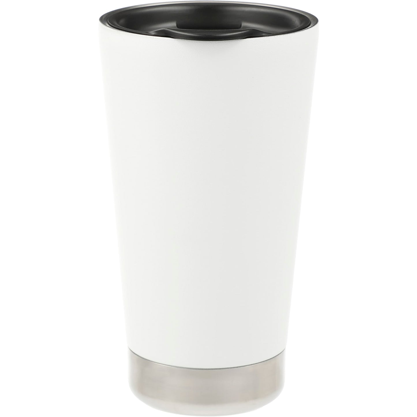 Front View of White Klean Kanteen Eco Insulated Tumbler 16oz plain