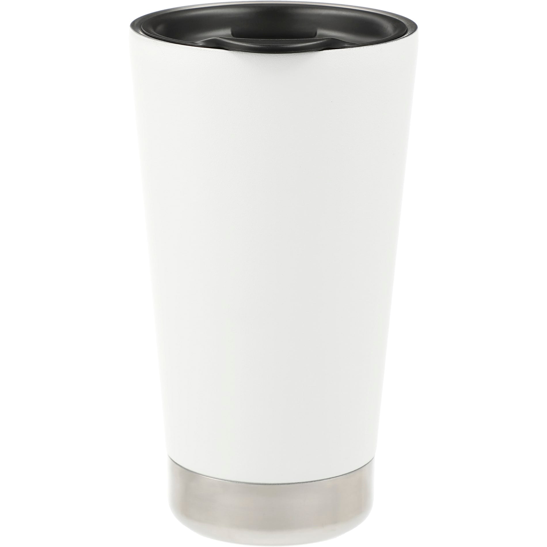 Front View of White Klean Kanteen Eco Insulated Tumbler 16oz plain