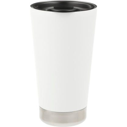 Front View of White Klean Kanteen Eco Insulated Tumbler 16oz plain