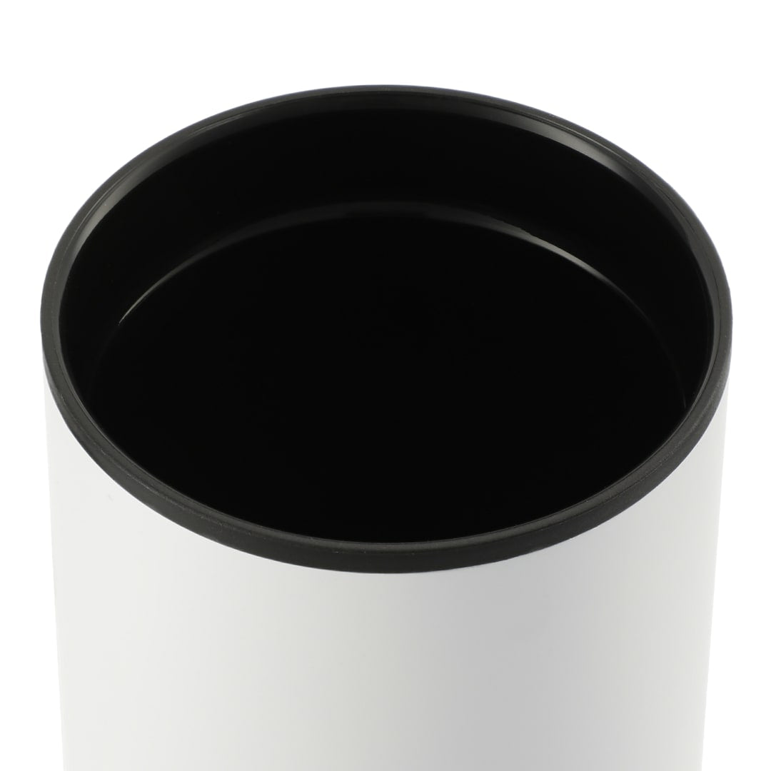 Front View of White Lagom 16oz Tumbler w/ SS Straw
