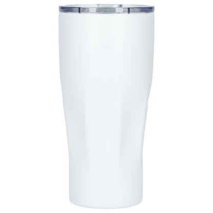 Front View of White Mega Victor Recycled Vacuum Insulated Tumbler 30oz plain
