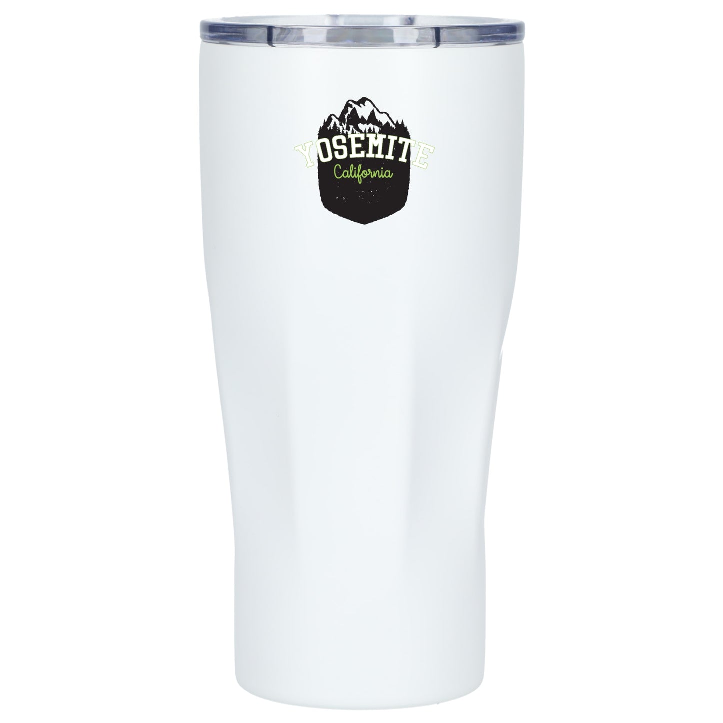 Front View of White Mega Victor Recycled Vacuum Insulated Tumbler 30oz