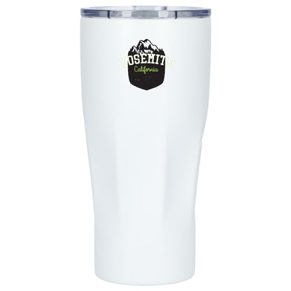 Front View of White Mega Victor Recycled Vacuum Insulated Tumbler 30oz