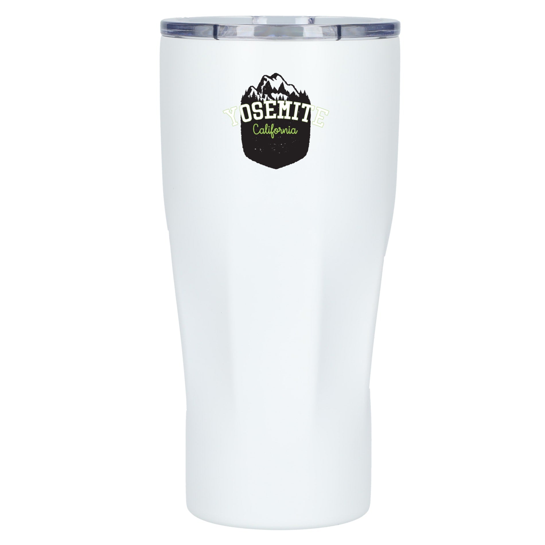 Front View of White Mega Victor Recycled Vacuum Insulated Tumbler 30oz