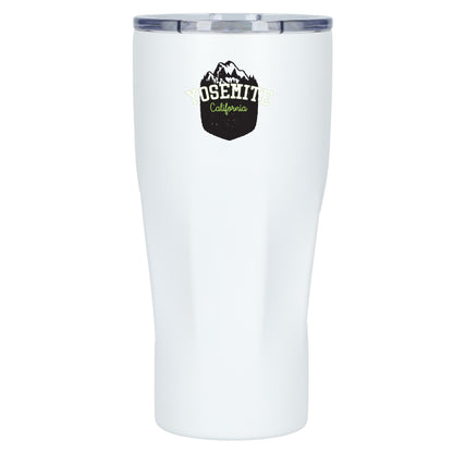 Front View of White Mega Victor Recycled Vacuum Insulated Tumbler 30oz