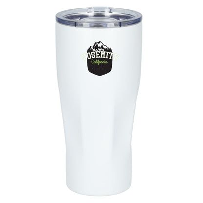 Front View of White Mega Victor Recycled Vacuum Insulated Tumbler 30oz