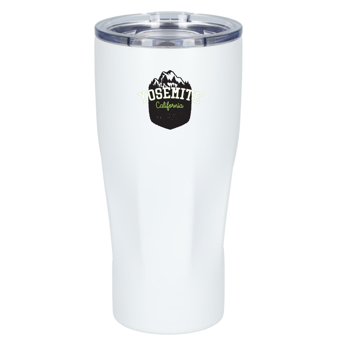 Front View of White Mega Victor Recycled Vacuum Insulated Tumbler 30oz