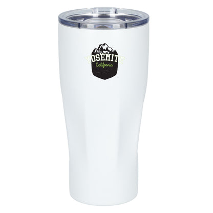 Front View of White Mega Victor Recycled Vacuum Insulated Tumbler 30oz