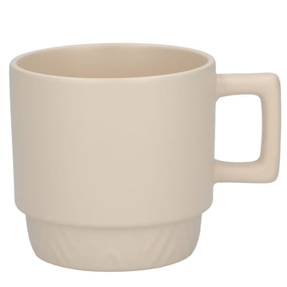 Front View of White Paco 12oz Ceramic Mug plain