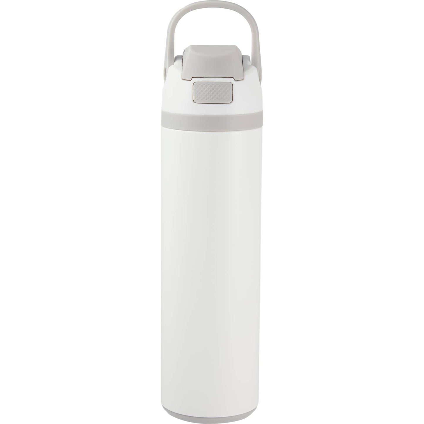 Front View of White Reef 24oz Vacuum Recycled Stainless-steel Bottle plain