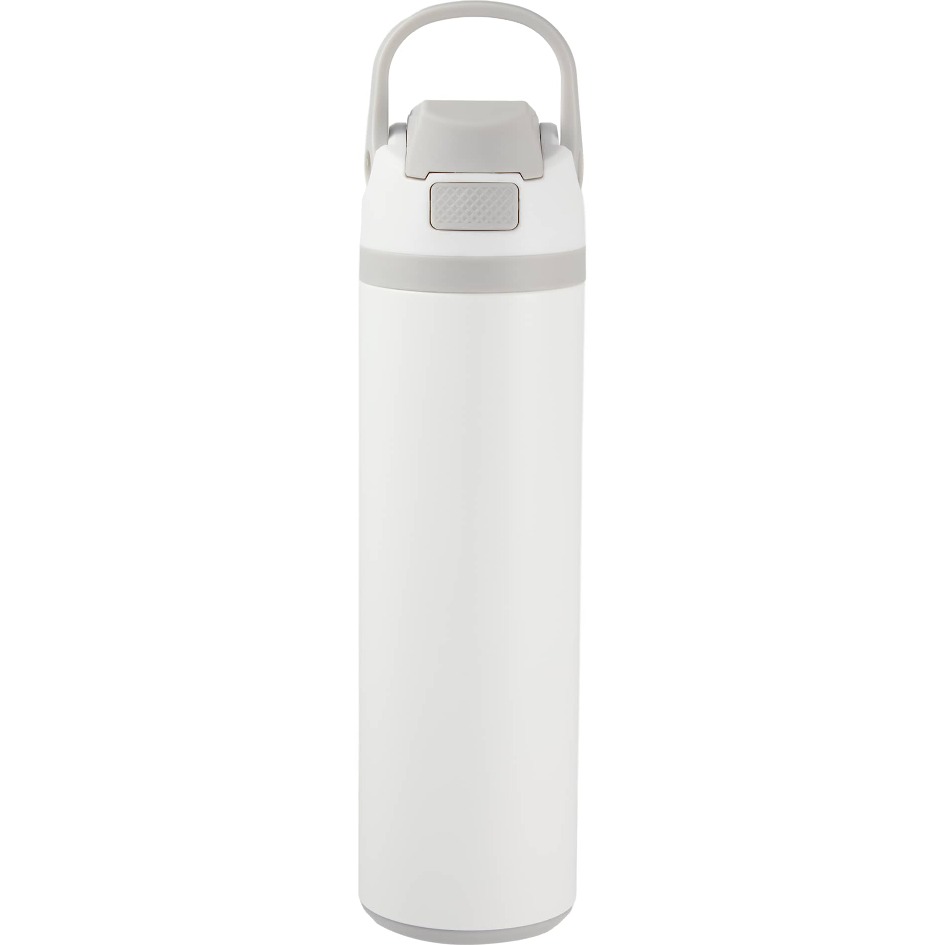 Front View of White Reef 24oz Vacuum Recycled Stainless-steel Bottle plain