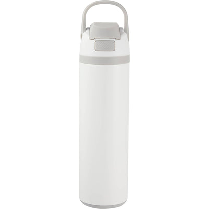 Front View of White Reef 24oz Vacuum Recycled Stainless-steel Bottle plain