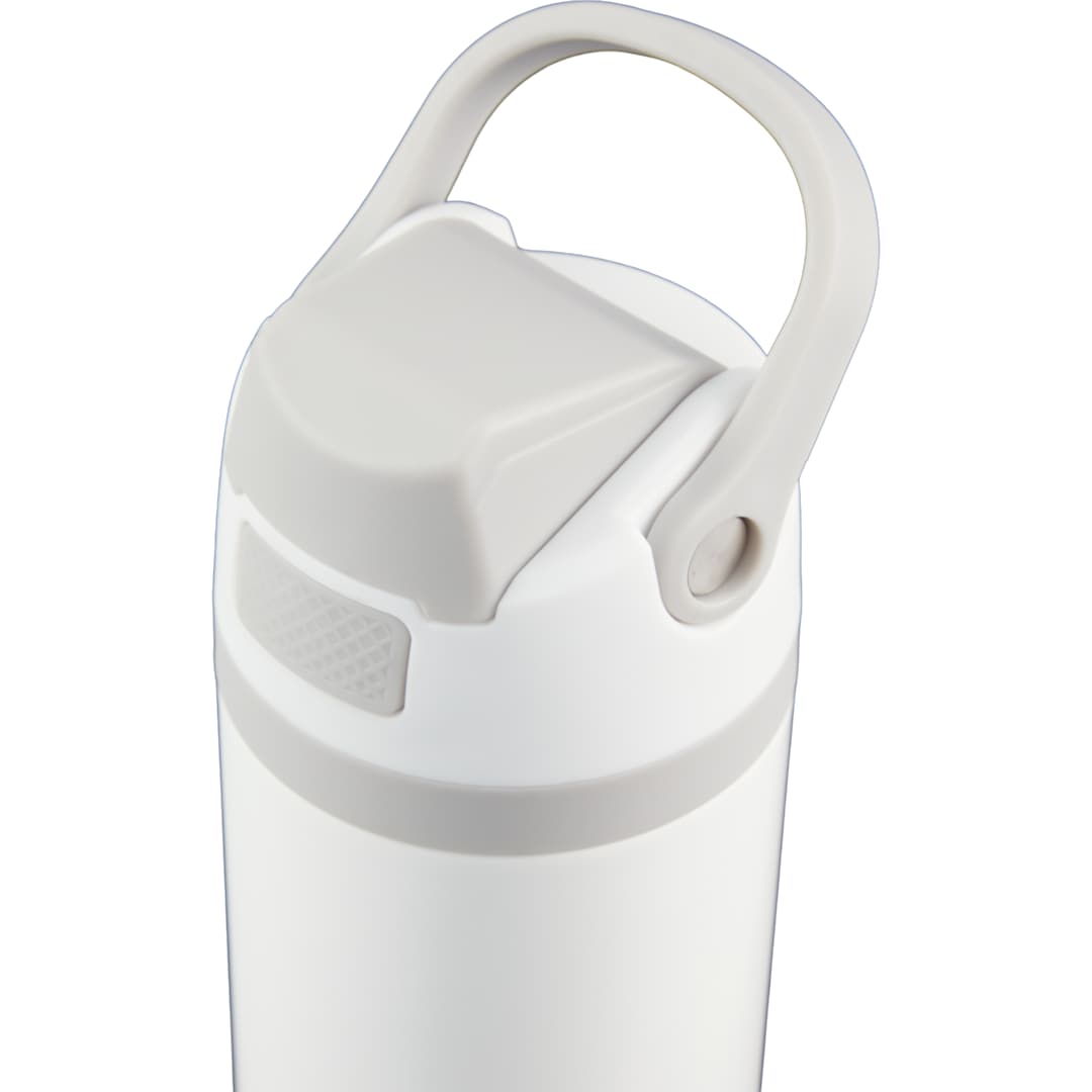Front View of White Reef 24oz Vacuum Recycled Stainless-steel Bottle