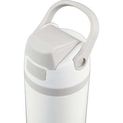 Front View of White Reef 24oz Vacuum Recycled Stainless-steel Bottle