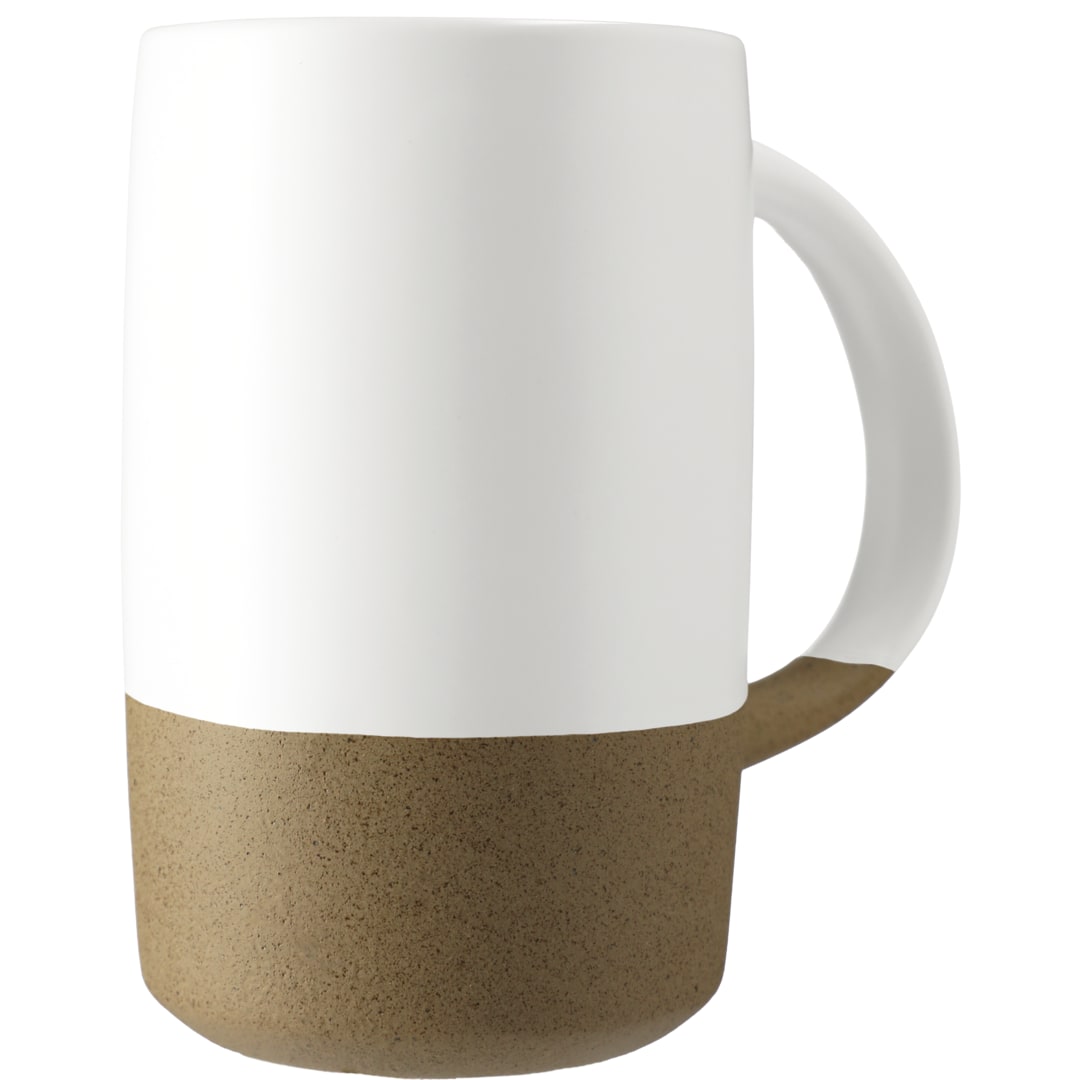 Front View of White RockHill Ceramic Mug 17oz plain