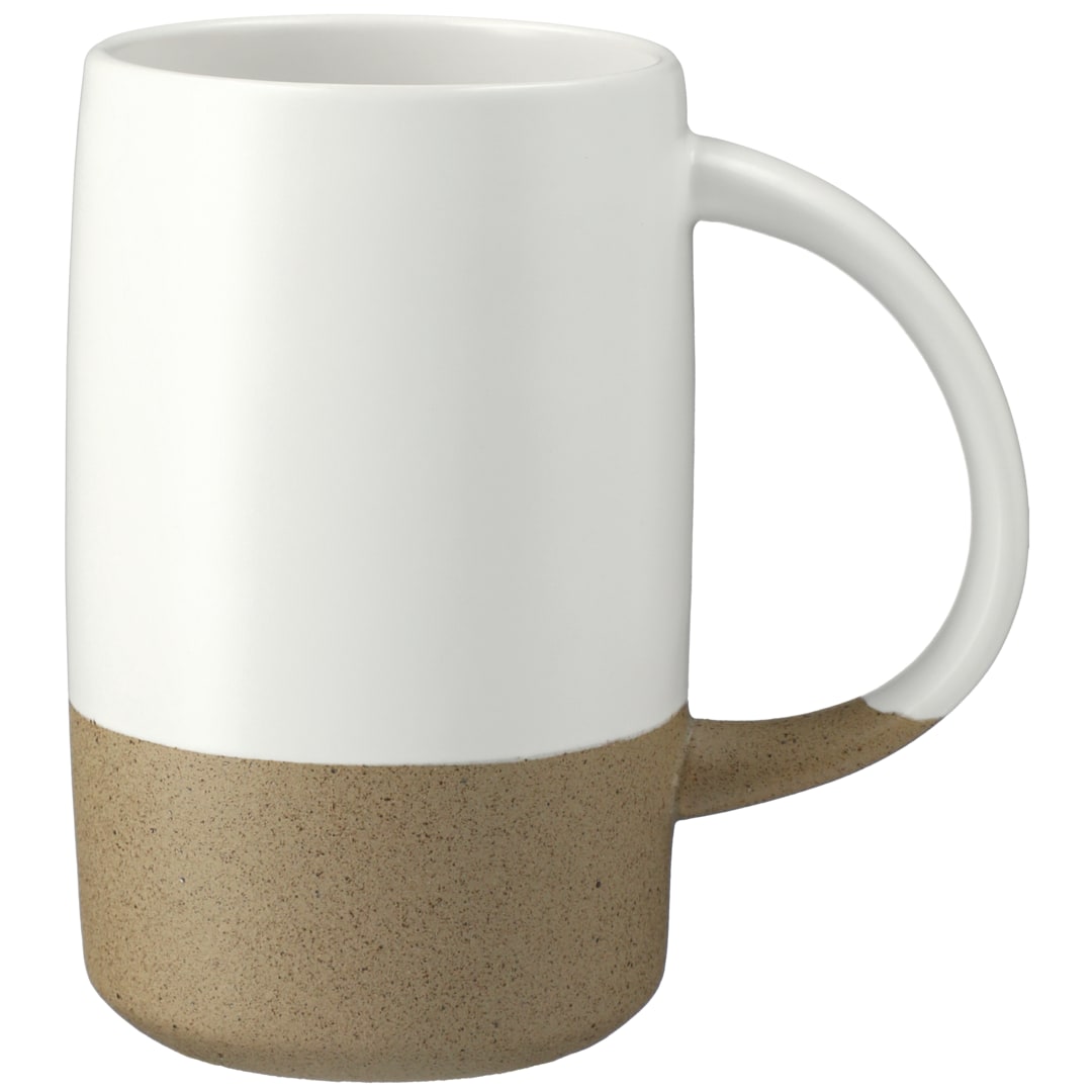 Front View of White RockHill Ceramic Mug 17oz plain