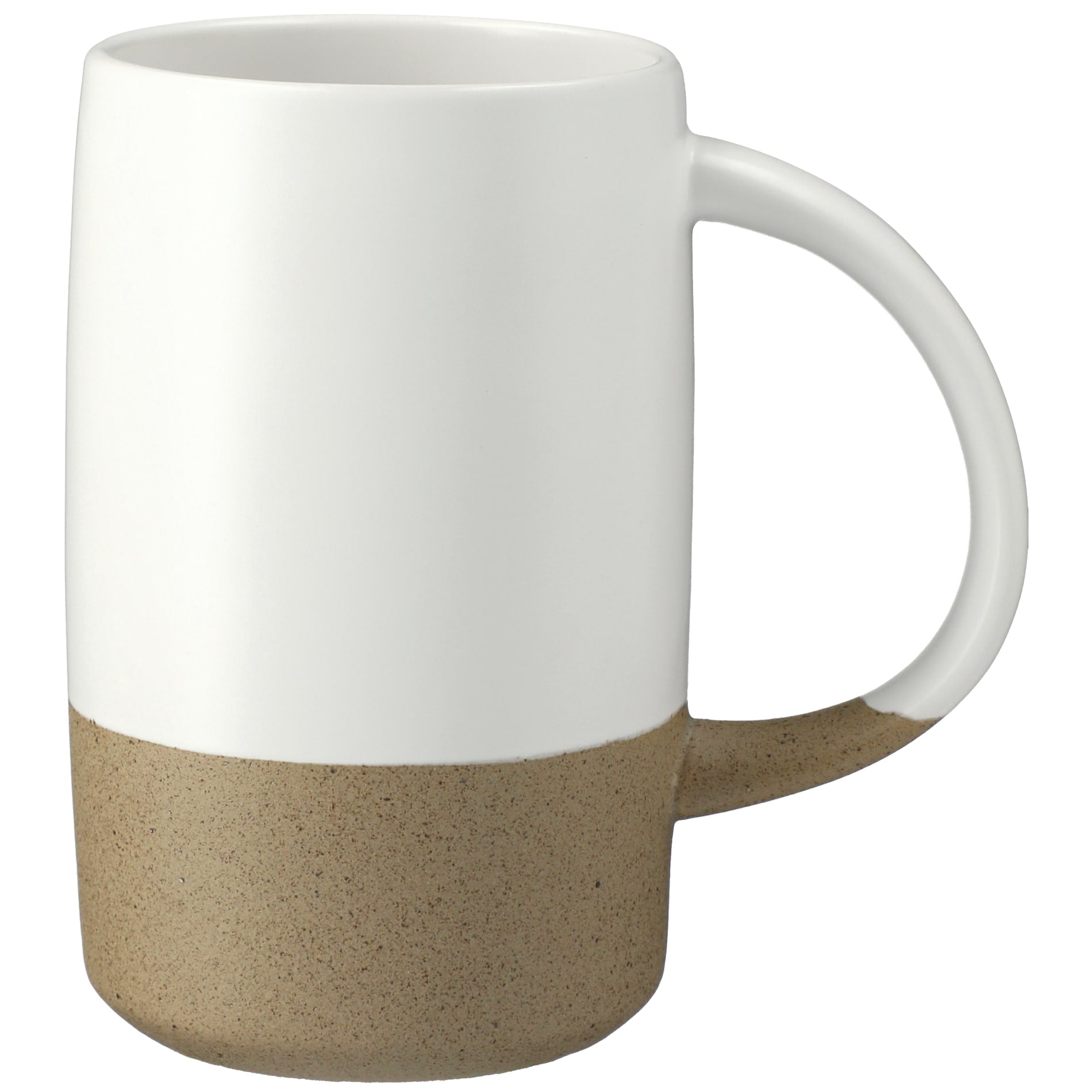 Front View of White RockHill Ceramic Mug 17oz plain
