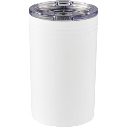 Front View of White Sherpa 11-oz. Vacuum Tumbler & Insulator plain