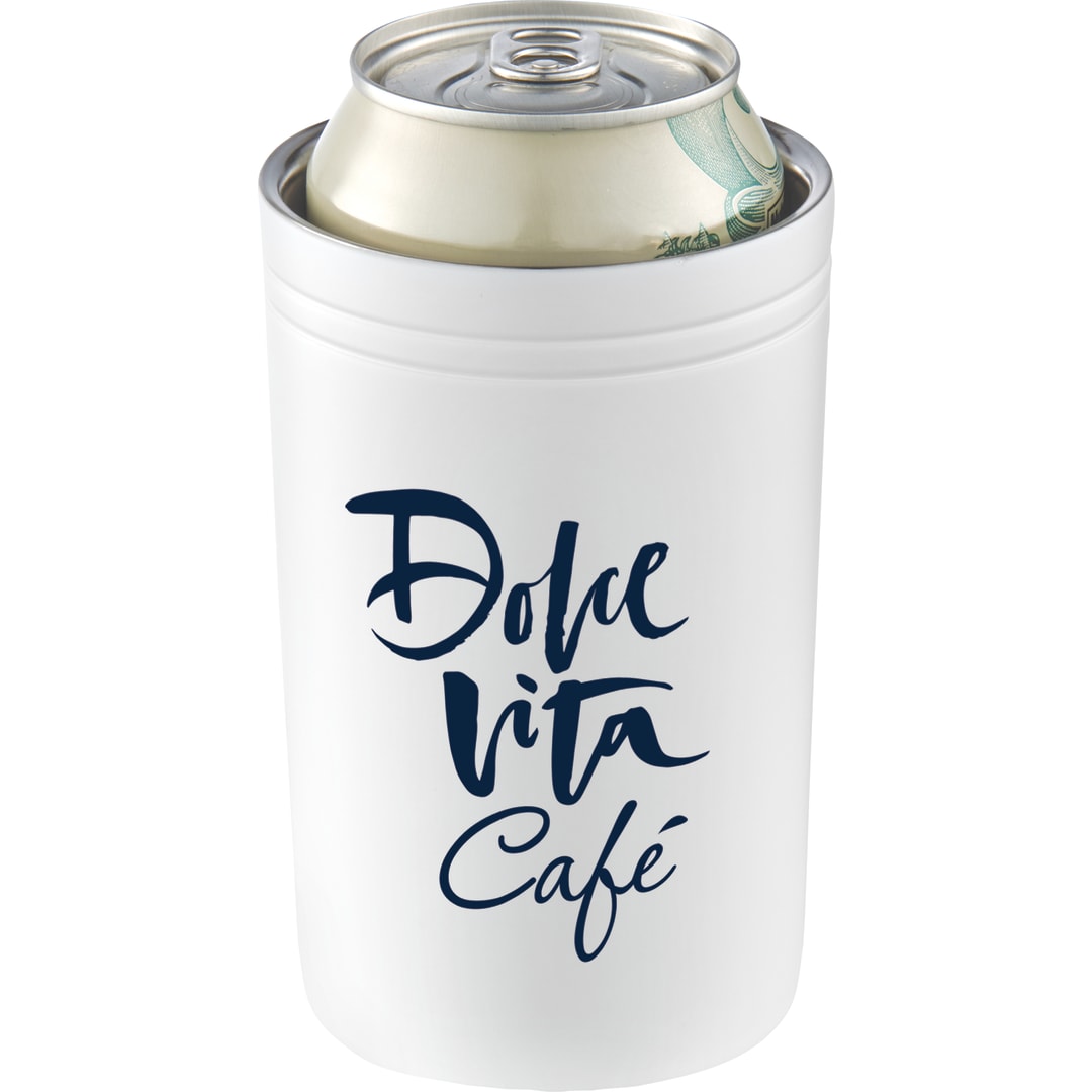 Front View of White Sherpa 11-oz. Vacuum Tumbler & Insulator