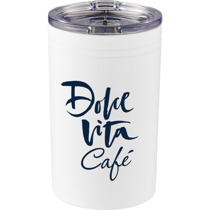 Front View of White Sherpa 11-oz. Vacuum Tumbler & Insulator