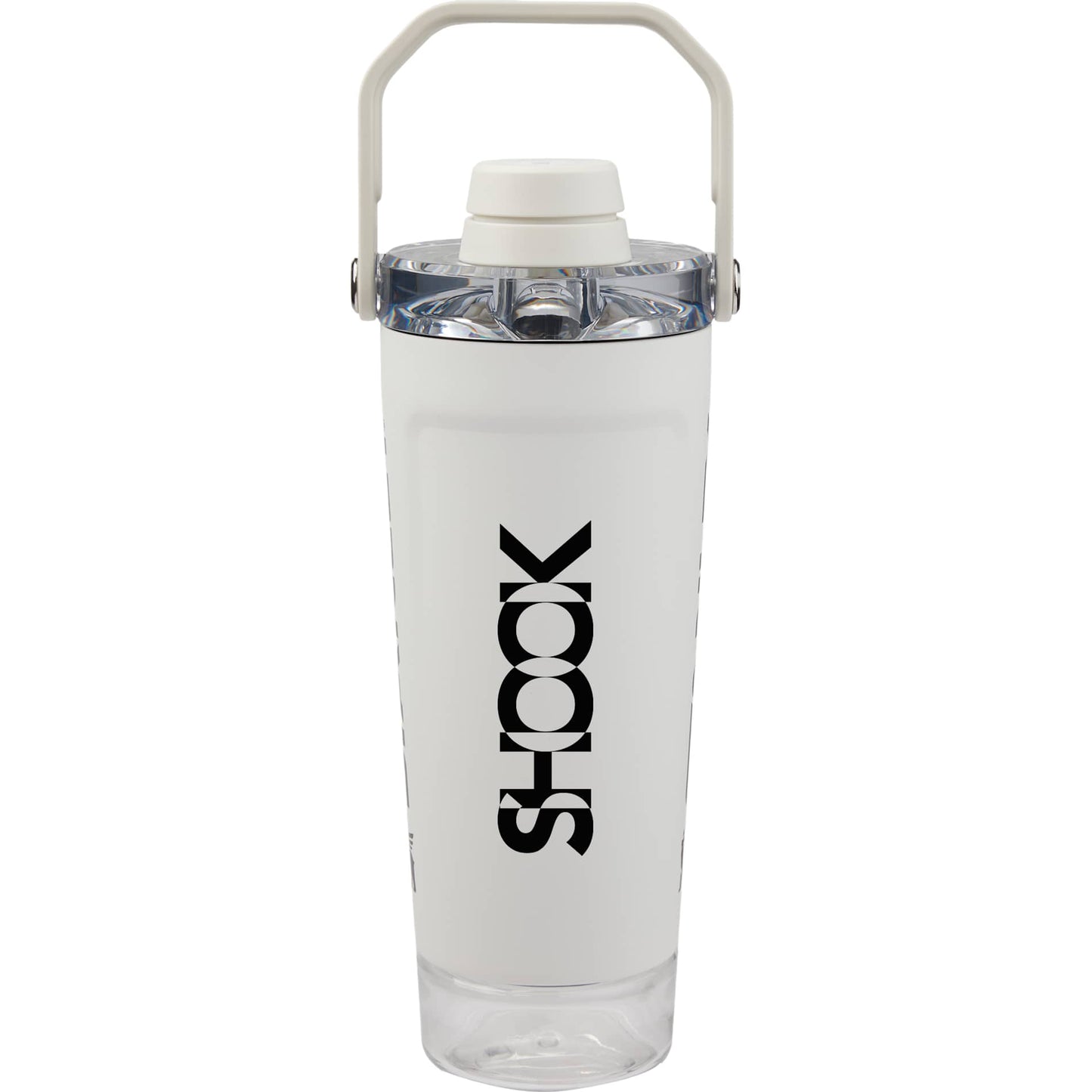 Front View of White Stanley Activate Shaker Bottle 20oz