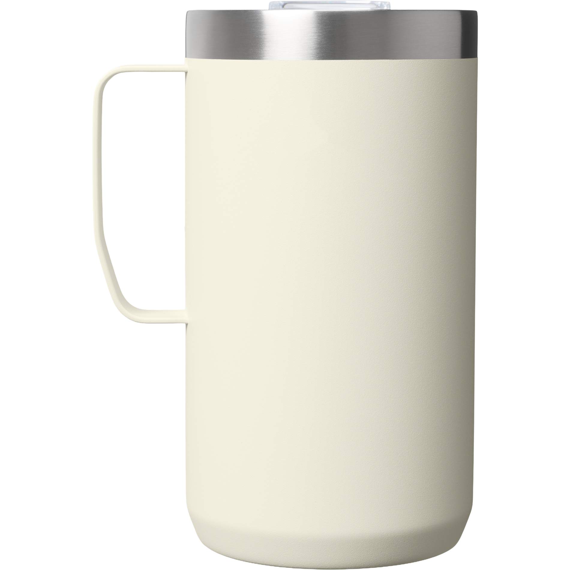 Front View of White Stanley Everyday Camp Mug 24oz plain