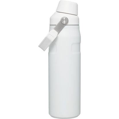 Front View of White Stanley IceFlow™ Bottle with Fast Flow Lid 24oz. plain