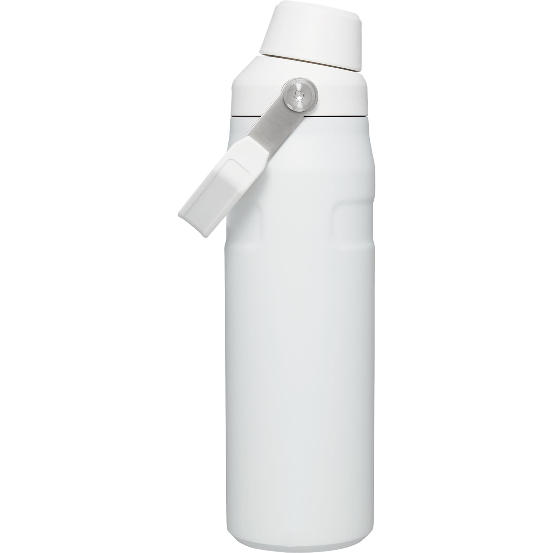 Front View of White Stanley IceFlow™ Bottle with Fast Flow Lid 24oz. plain