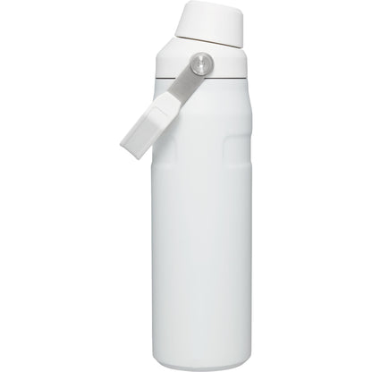 Front View of White Stanley IceFlow™ Bottle with Fast Flow Lid 24oz. plain