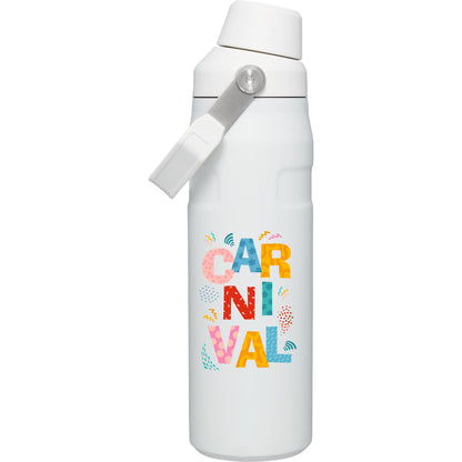 Front View of White Stanley IceFlow™ Bottle with Fast Flow Lid 24oz.