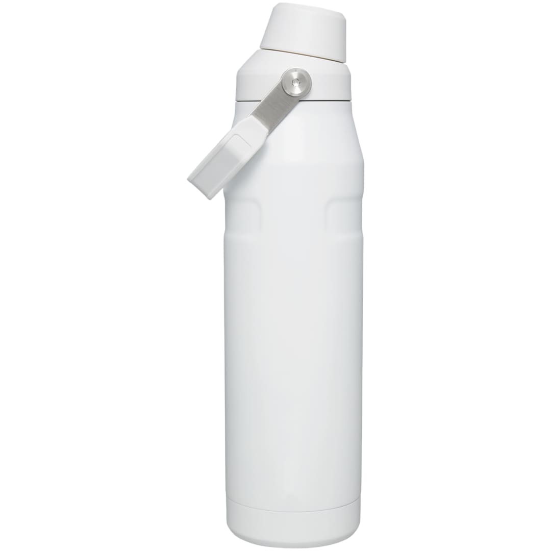 Front View of White Stanley IceFlow™ Bottle with Fast Flow Lid 36oz. plain