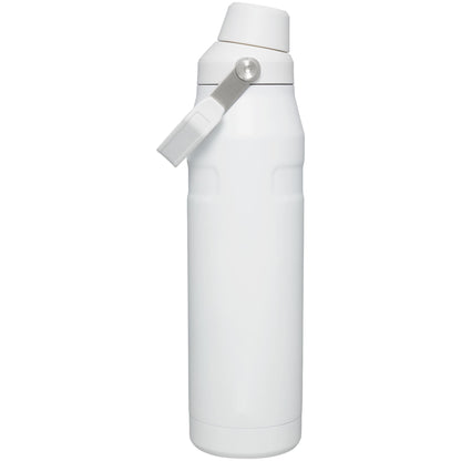 Front View of White Stanley IceFlow™ Bottle with Fast Flow Lid 36oz. plain