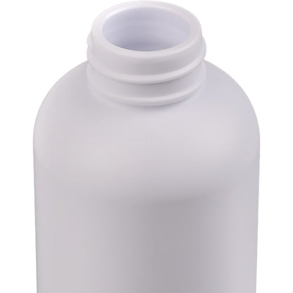 Front View of White Tania Recycled Bottle w/ FSC® Bamboo Lid 26oz